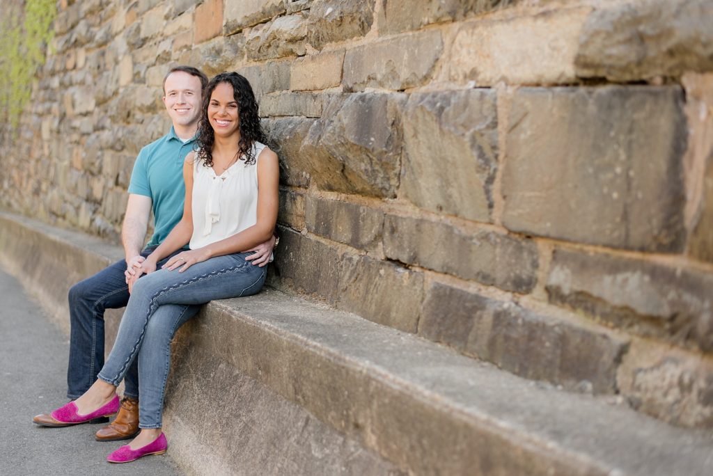 old-town-alexandria-engagement-session-tunnel