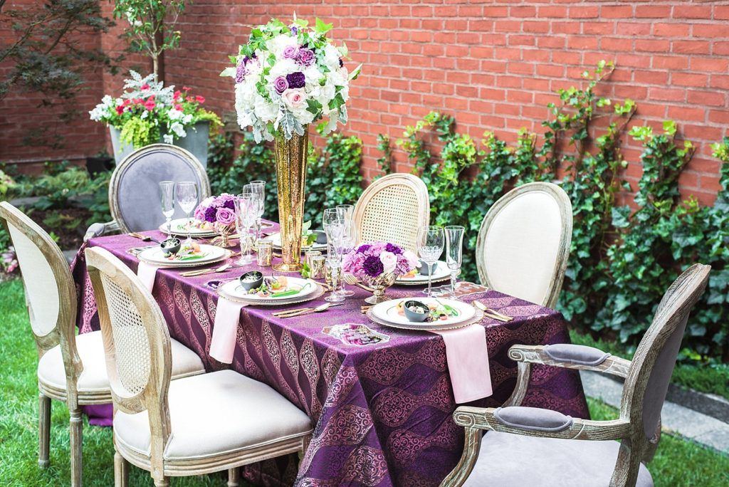 purple-gold-wedding-reception