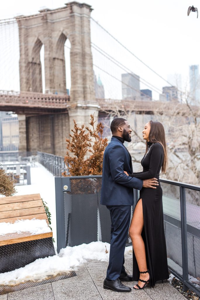 bride groom NYC city scape