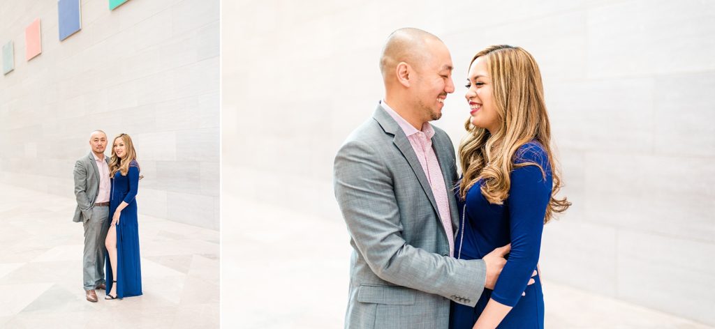 national gallery of art engagement session