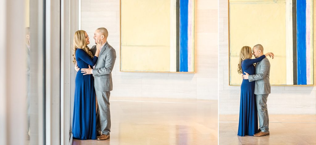 engagement session in national gallery of art