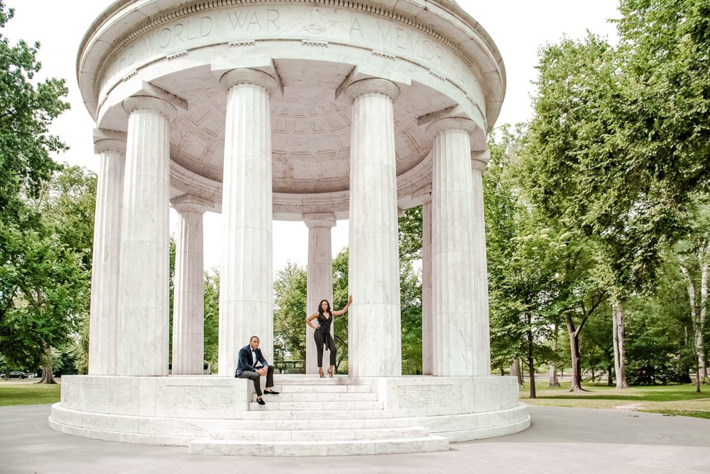 couple posing by memorial first year anniversary session with Terri Baskin Photography