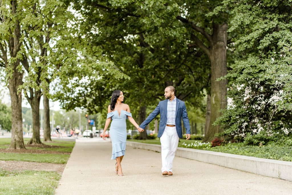 National Gallery of Art garden engagement session